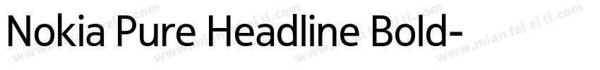 Nokia Pure Headline Bold字体转换